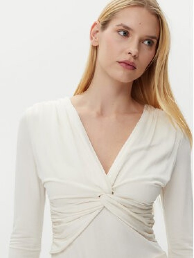 BOSS Bluzka Eulori 50534546 Beżowy Slim Fit