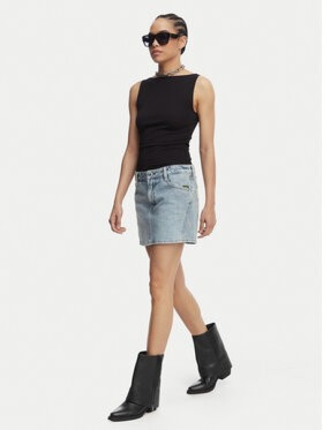 G-Star Raw Spódnica jeansowa Cinch D28409-E352 Niebieski Regular Fit