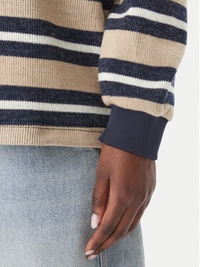 adidas Bluza Stripe Knitted Polo Top LG3946 Beżowy Regular Fit