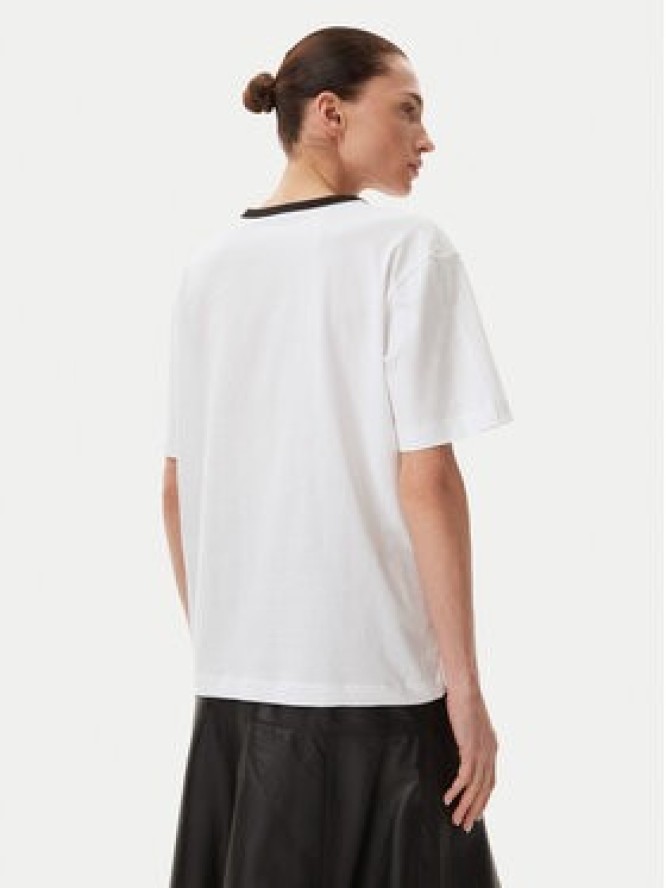 Munthe T-Shirt Flisha 251111525166 Biały Loose Fit