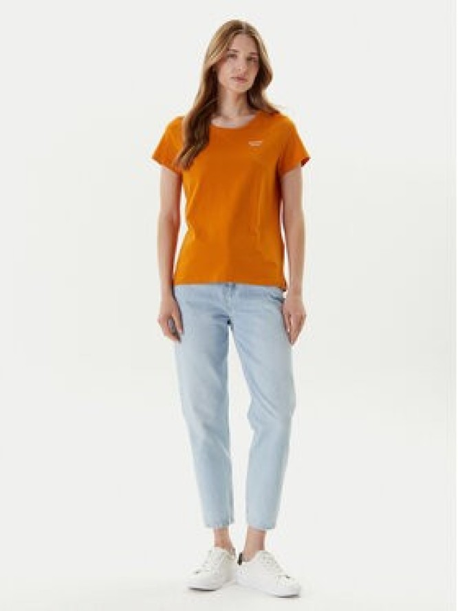 Mustang T-Shirt Alma 1016155 Pomarańczowy Regular Fit