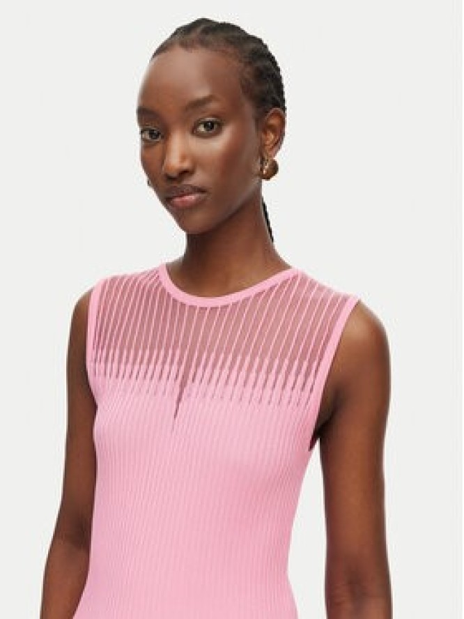 Rinascimento Top CFM0012239003 Różowy jasny Slim Fit