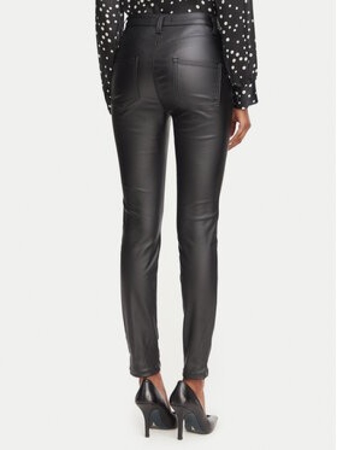 Rinascimento Spodnie z imitacji skóry CFC0130092003 Czarny Slim Fit