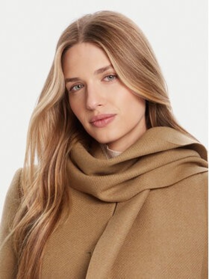 Rinascimento Płaszcz wełniany CFC0125616003 Beżowy Regular Fit