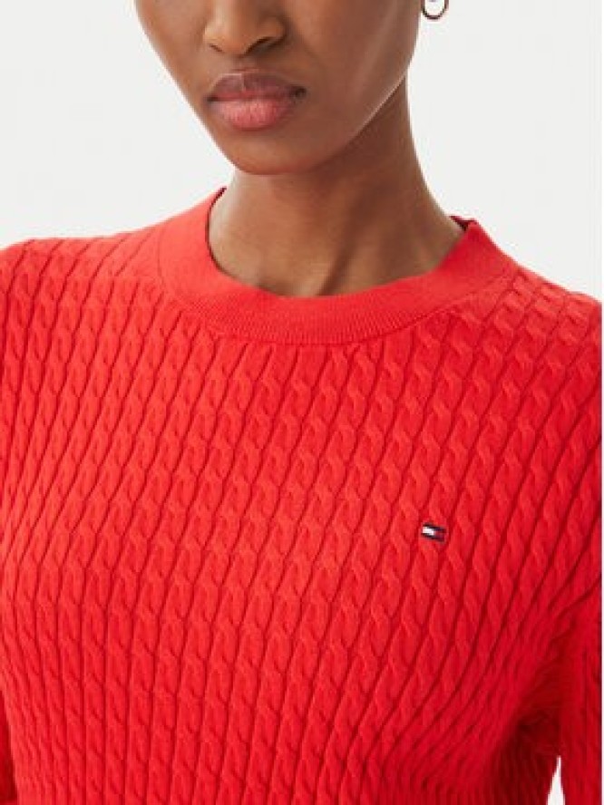 Tommy Hilfiger Sweter WW0WW44993 Czerwony Regular Fit