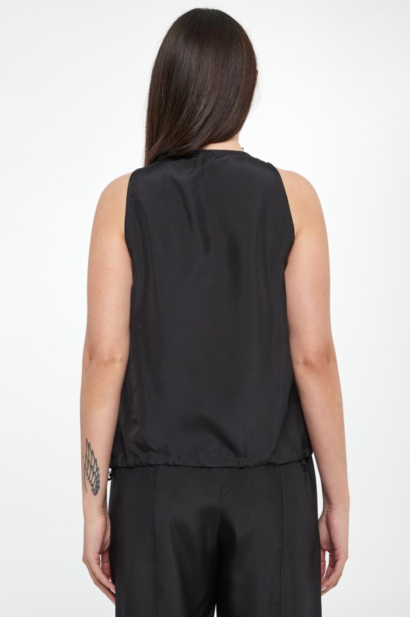 Top damski jedwabny Meana MARELLA MONOCHROME