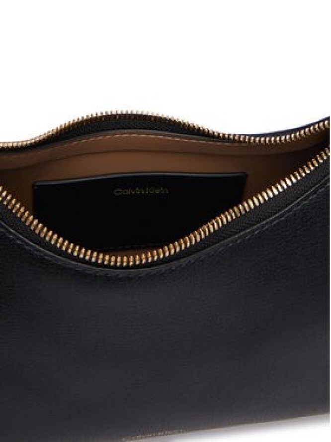 Calvin Klein Torebka Foil Logo Small Shoulder Bag LV04F3890G Czarny