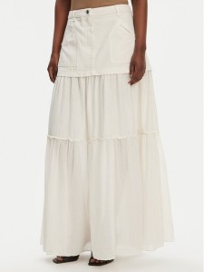 PINKO Spódnica maxi Kenny 105252 A2MI Écru Regular Fit