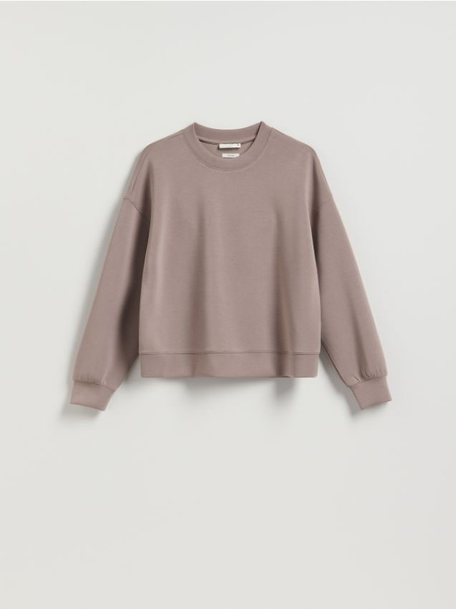 Bluza z modalem - brązowy