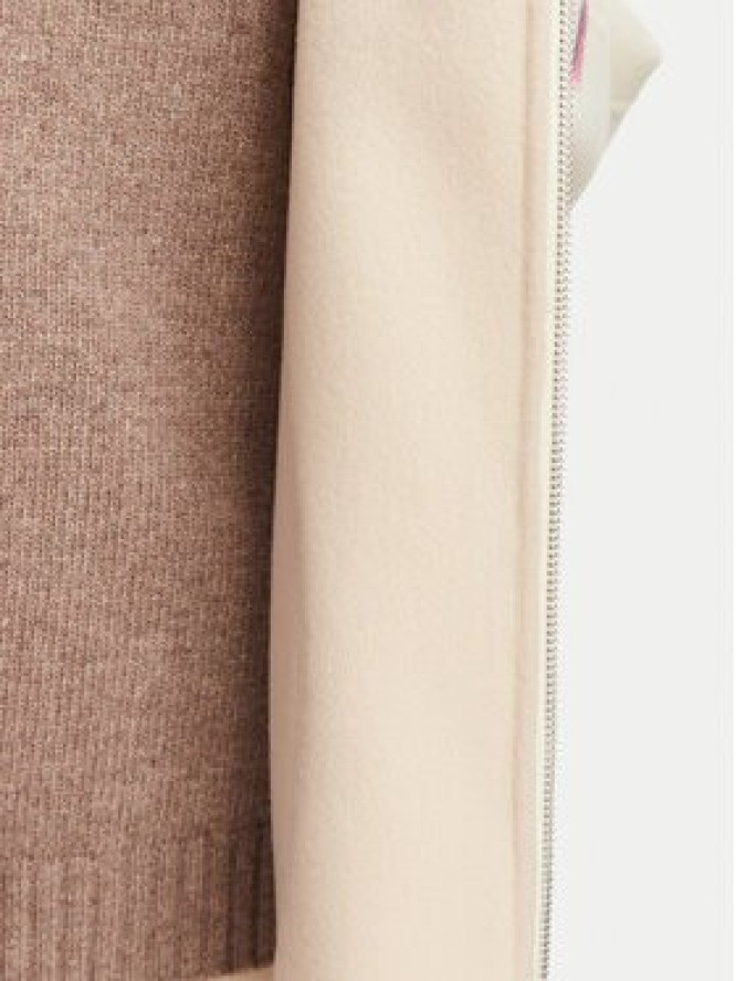 MAX&Co. Płaszcz wełniany Saggina 2626086071200 Kremowy Relaxed Fit