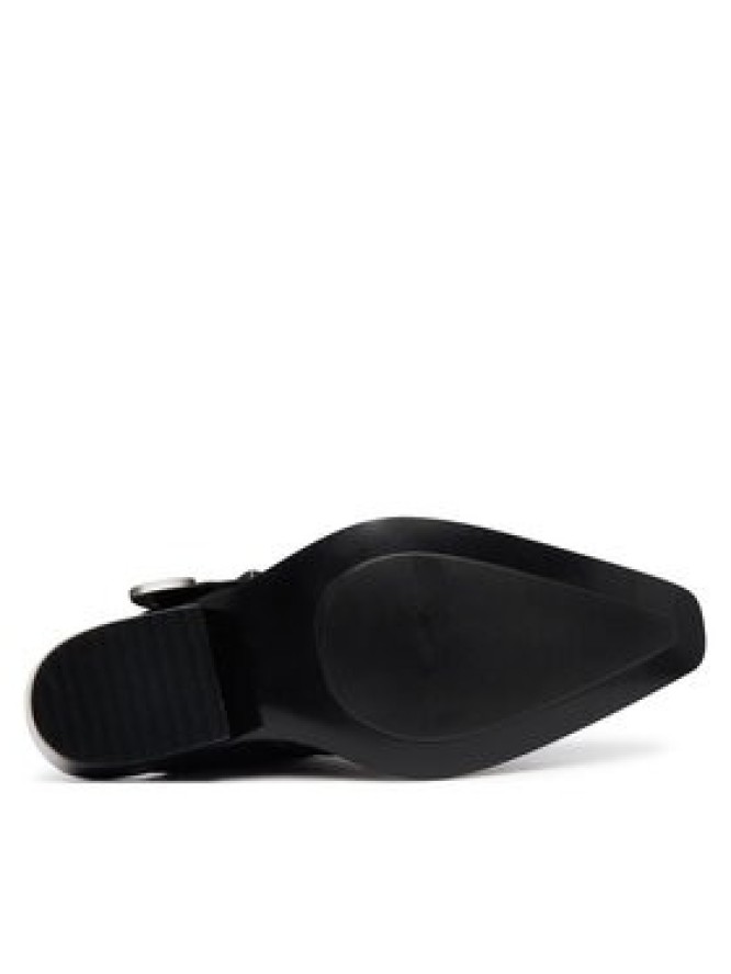 Tommy Jeans Klapki Archive Cowboy Mule Leather EN0EN03063 Czarny