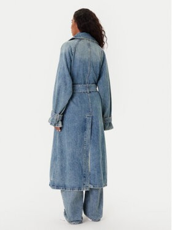 HUGO Trencz Garena 50541545 Niebieski Oversize