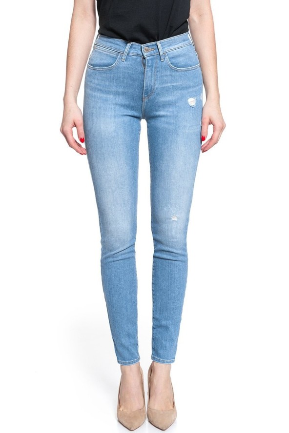 WRANGLER HIGH RISE SKINNY INDIGO BEACHES W27HGU241 112128082