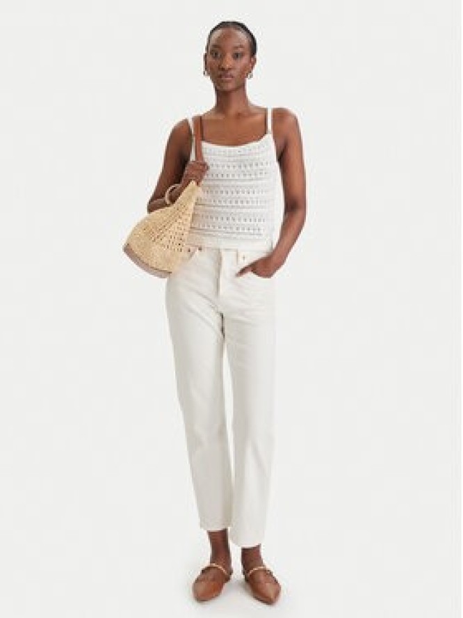 Guess Sweter W6GR11 Z0593 Biały Regular Fit