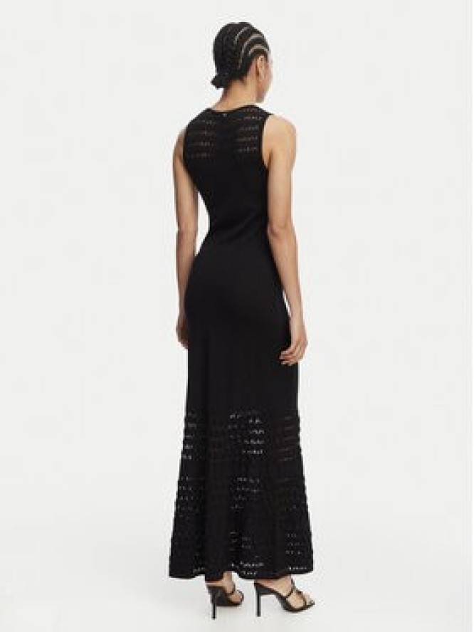 LOLA CASADEMUNT Sukienka dzianinowa MS2616001 Czarny Slim Fit
