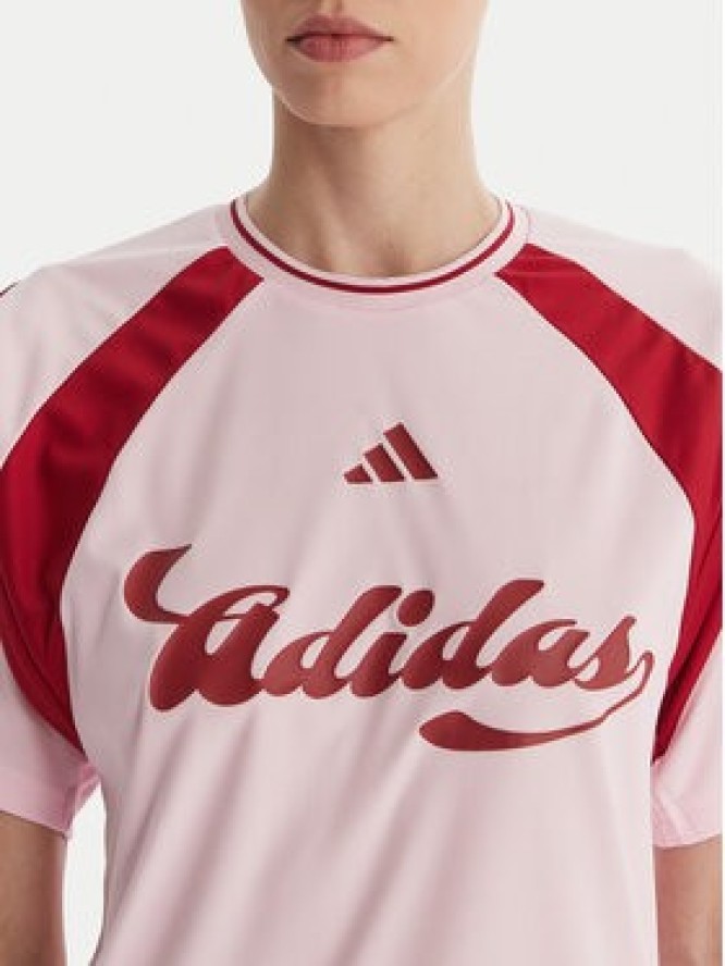 adidas T-Shirt House Of Tiro JY7624 Różowy Regular Fit