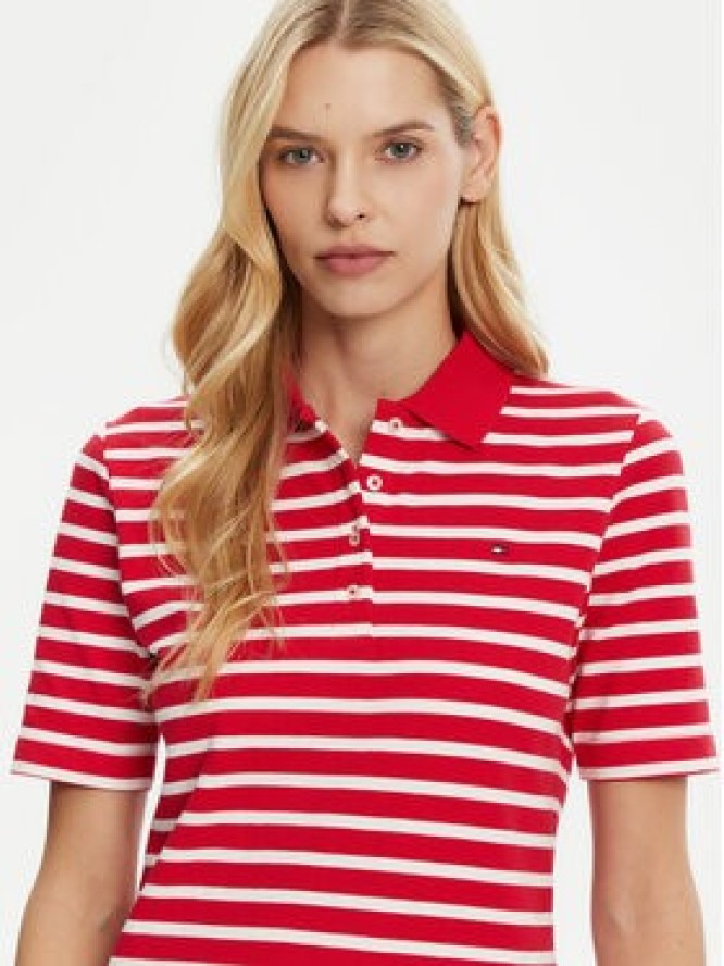 Tommy Hilfiger Polo 1985 WW0WW43224 Czerwony Regular Fit