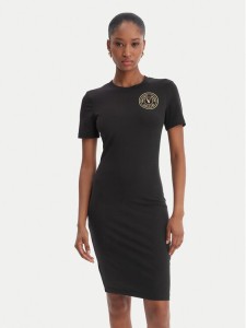 Versace Jeans Couture Sukienka codzienna 80HAOT02 CJ03T Czarny Slim Fit