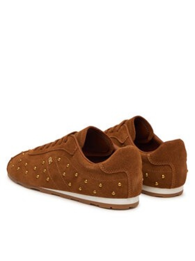 Tommy Hilfiger Sneakersy Th Bella Low Profile Studs FW0FW09882 Brązowy