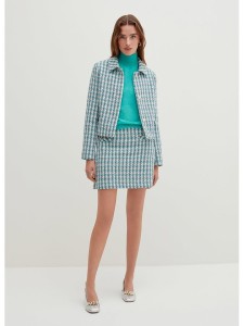 STEFANEL Spódnica w kolorze turkusowo-niebieskim rozmiar: 44