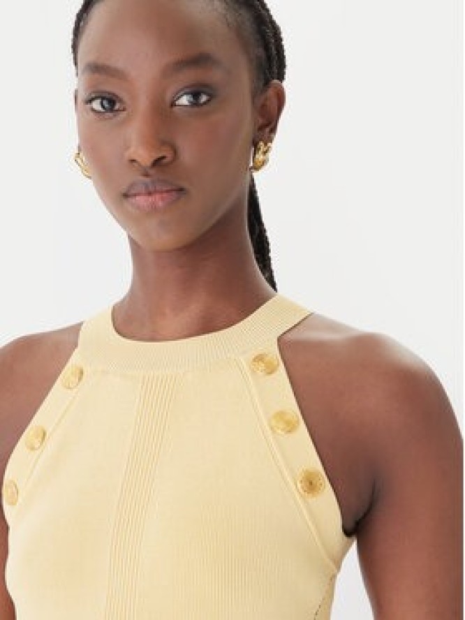 Guess Sweter G6GR10 Z0625 Żółty Regular Fit