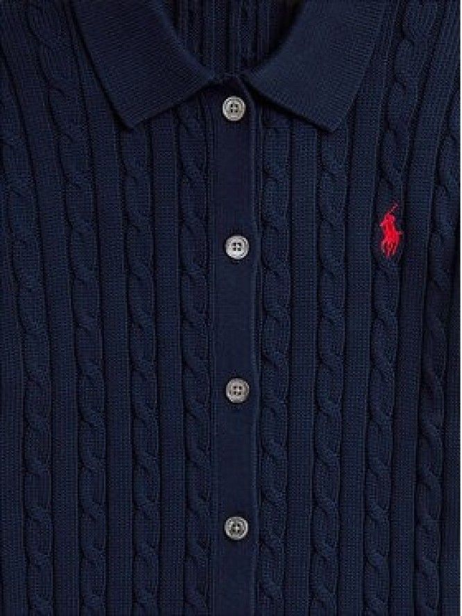 Polo Ralph Lauren Kardigan 211971881501 Granatowy Slim Fit