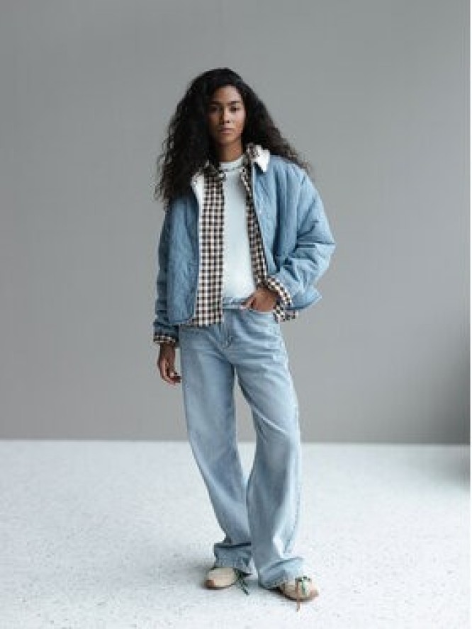 Roxy Kurtka przejściowa Not So Basic ERJJK03675 Niebieski Regular Fit