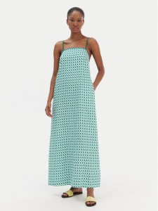 Seafolly Sukienka letnia Sorrento 55657-DR Zielony Regular Fit