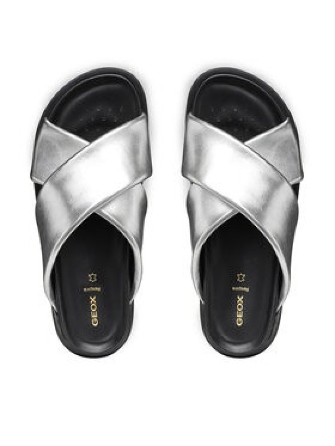 Geox Klapki D Adelash D55YWB 000Y2 C1007 Srebrny