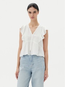 ONLY Bluzka Rian 15349090 Biały Regular Fit