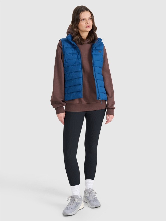 4F Bezrękawnik puchowy z wypełnieniem syntetycznym damski - granatowy M