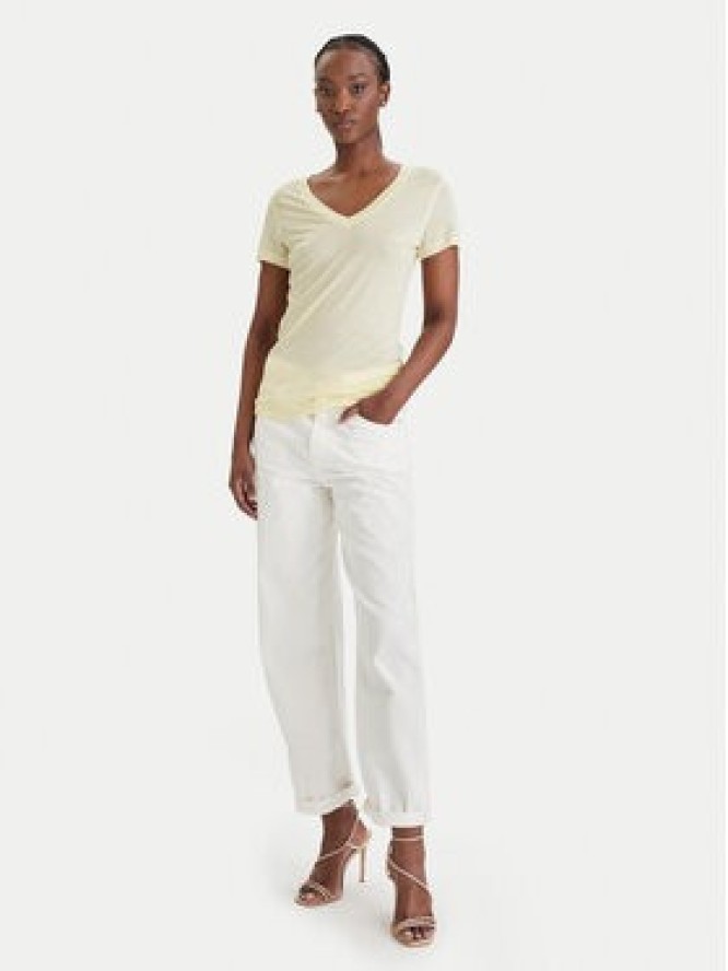 Guess T-Shirt W5GP31 KCSX2 Żółty Classic Fit