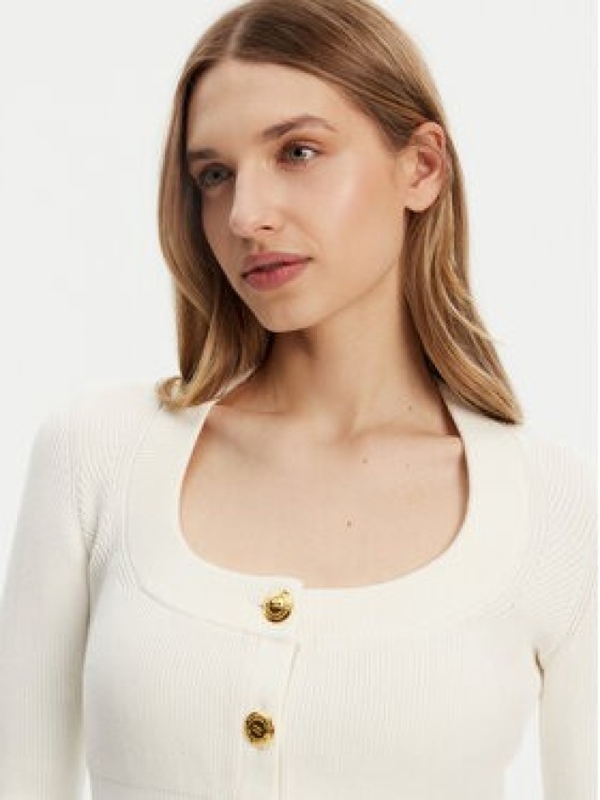 Elisabetta Franchi Kardigan MK53S51E2 Écru Regular Fit