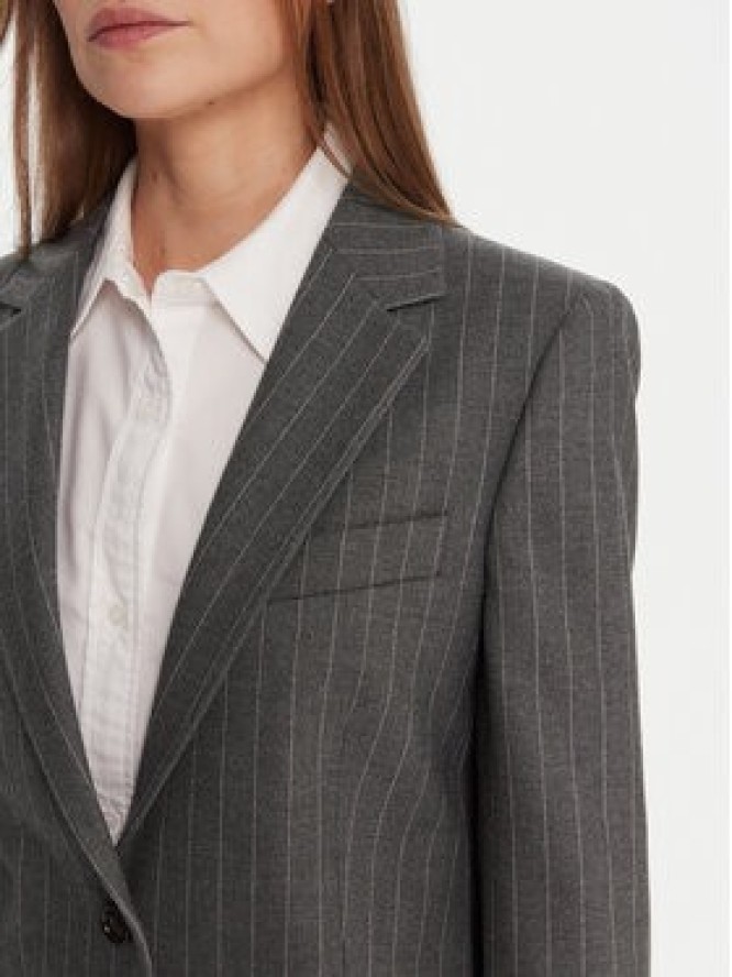 Tommy Hilfiger Marynarka WW0WW48262 Szary Relaxed Fit