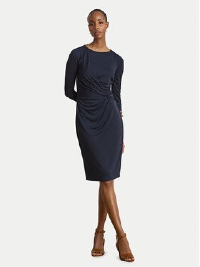 LAUREN RALPH LAUREN Sukienka dzianinowa 200P14033001 Granatowy Slim Fit