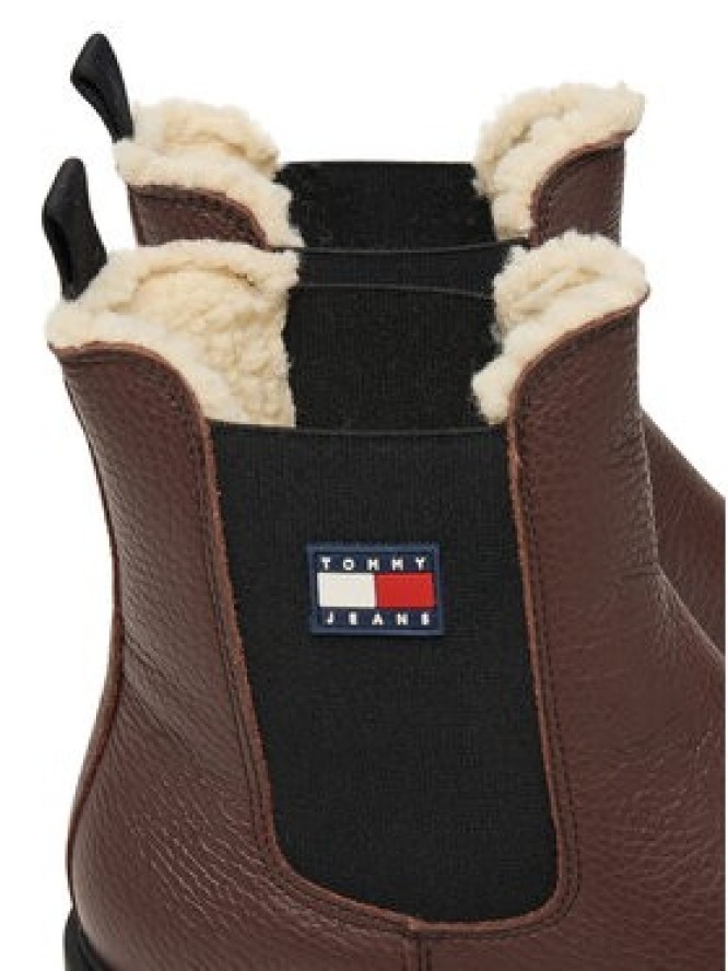 Tommy Jeans Sztyblety Tjw Chelsea Boot Wl EN0EN02826 Brązowy
