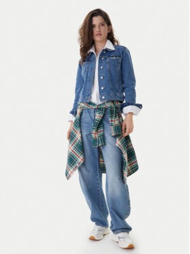 Tommy Jeans Kurtka jeansowa Vivianne DW0DW22489 Niebieski Slim Fit