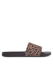 Tommy Hilfiger Klapki Th Monogram Pool Slide FW0FW09611 Brązowy