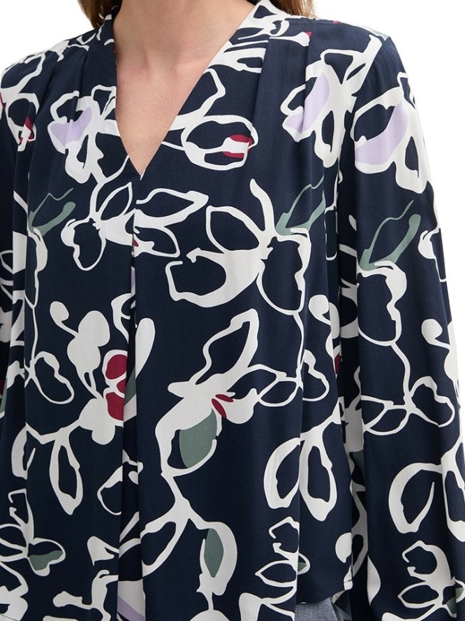 Tom Tailor Bluzka w kolorze granatowo-białym rozmiar: 36