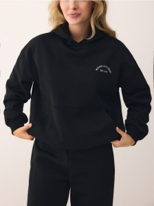 Bluza oversize z kapturem - czarny