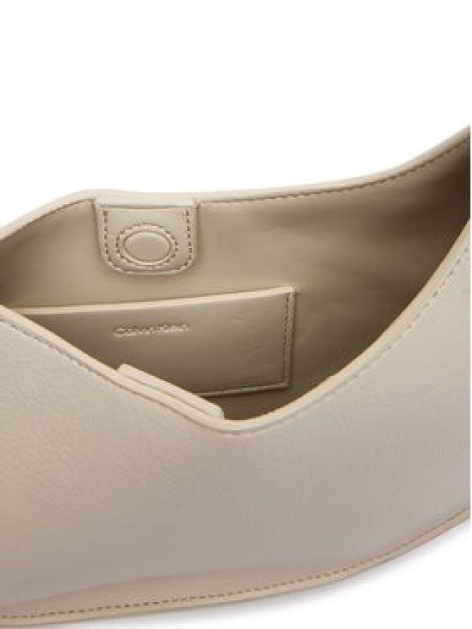 Calvin Klein Torebka Asym Buckle Shoulder Bag LV04F3872G Kremowy