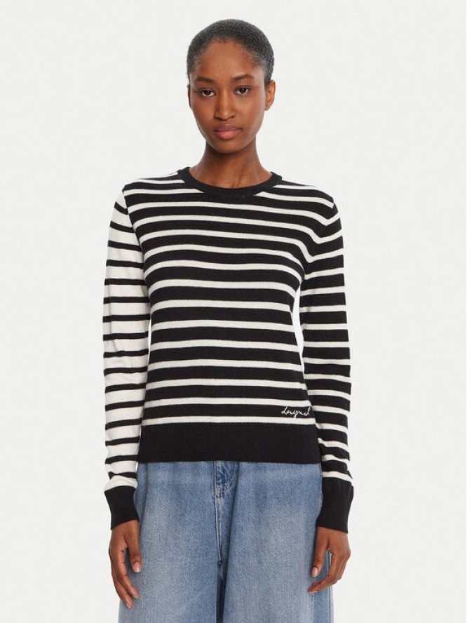 Desigual Sweter Bergen 25WWJF08 Czarny Regular Fit