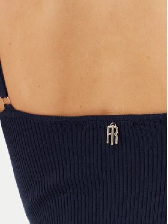 Fracomina Top FR25ST4006K410J9 Granatowy Slim Fit