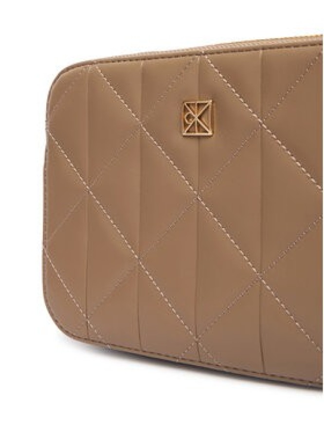 Calvin Klein Torebka Quilted Camera Bag LV04F3328G Beżowy