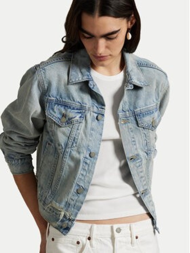 Polo Ralph Lauren Kurtka jeansowa 211969393001 Niebieski Regular Fit