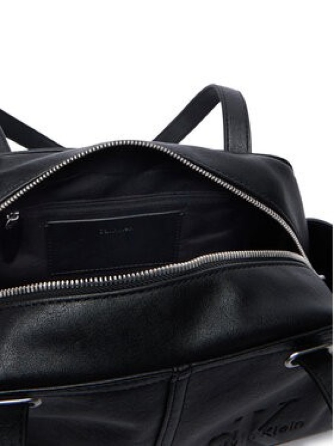 Calvin Klein Torebka Pockets Monologo Shoulder Bag LV04F3688G Czarny