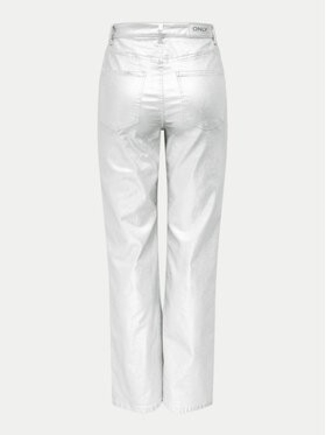 ONLY Jeansy Juicy 15331673 Srebrny Wide Leg