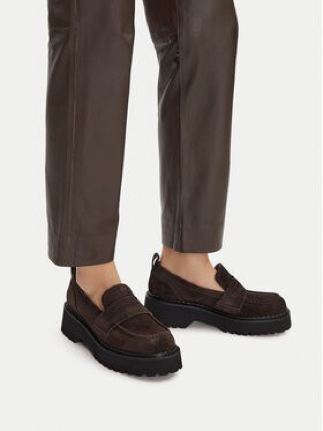 Badura Loafersy EO-ARYA-LT017-1 Brązowy