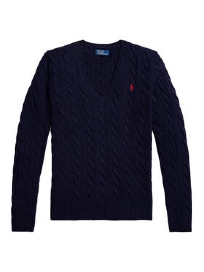 Polo Ralph Lauren Sweter 211971866003 Granatowy Slim Fit