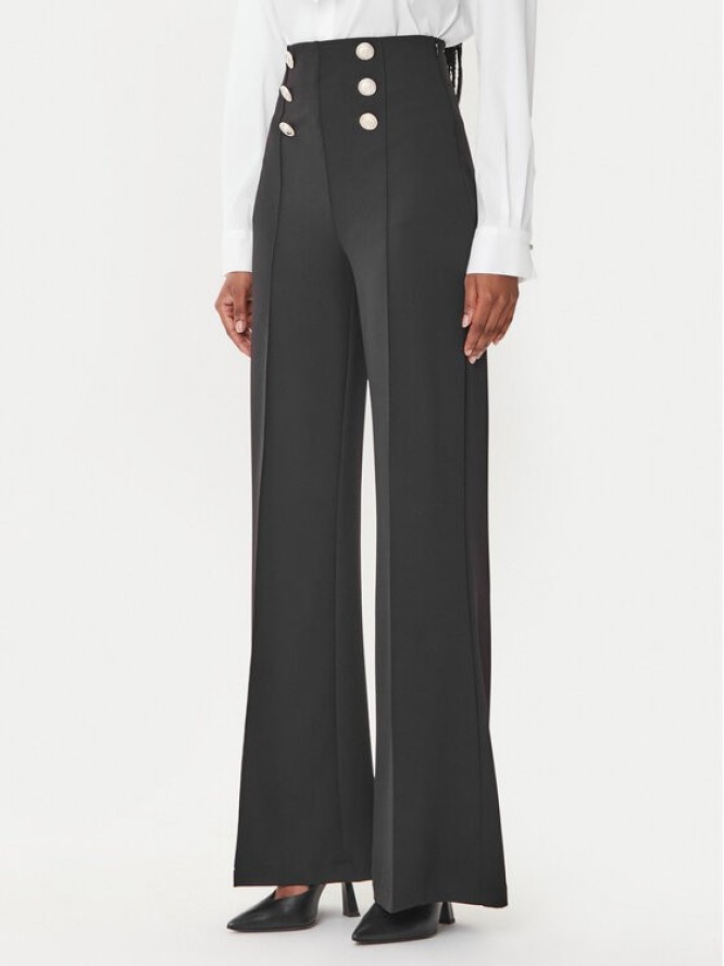 Rinascimento Spodnie materiałowe CFC0020144002 Czarny Regular Fit